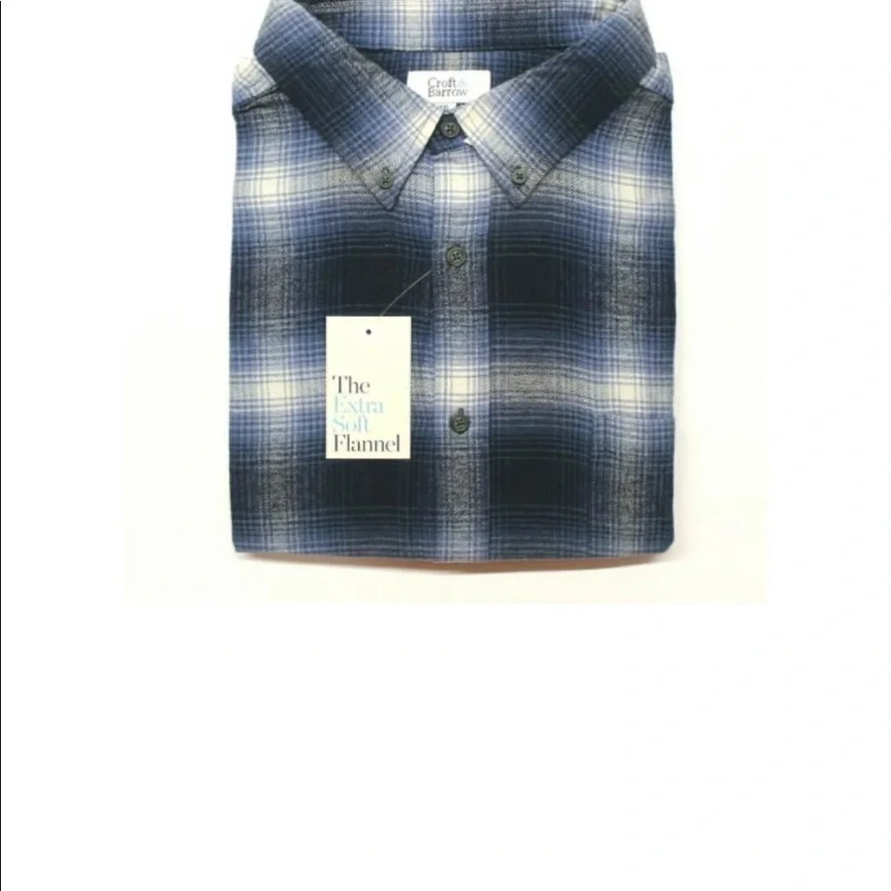 Croft & Barrow Men's Slim-Fit Flannel Button-Down - Picture 3 of 3